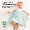 6pk Shea Baby Burp Cloths, Organic Cotton Burping Cloths for Babies, Boys, Girls, Soft & Absorbent Spit Up Rag - 4 of 4
