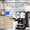 Kismile Espresso Machine 20 Bar, Compact Espresso Maker with Milk Frother Steam Wand, Expresso Coffee Machines with 45 OZ Removable Water Tank - 2 of 4