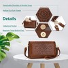 Multi-Function Small Crossbody Bags For Women,Cell Phone Shoulder Bag,Clutch Purse,RFID Wristlet Wallet,Card Holder Coffee - 3 of 4