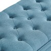 NicBex Storage Bench Upholstered Tufted Button with Spindle Wooden Legs for Bedroom and Entryway - 2 of 4