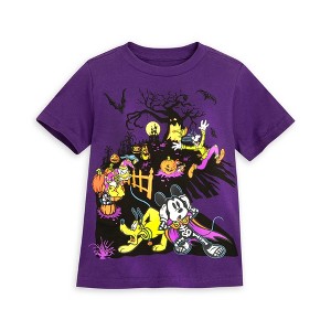 Boys' Mickey Mouse & Friends Halloween Short Sleeve Graphic T-Shirt - Disney store - 1 of 4