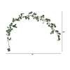Nearly Natural 6.5-ft Lighted Artificial Eucalyptus Garland with 100 Warm White LED Lights - 3 of 4