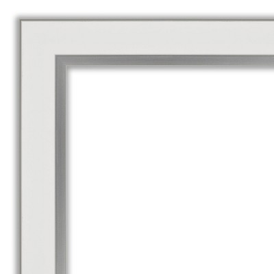 Eva Silver and Gold Rectangular Bathroom Vanity Mirror