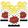 Big Dot of Happiness Bam Superhero - Square Favor Gift Boxes - Baby Shower or Birthday Party Bow Boxes - Set of 12 - 2 of 4