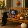 Tramull Puppy Halloween Throw Pillow, 14x14 Inch Machine Washable Indoor Outdoor Decorative Pillow - 2 of 4