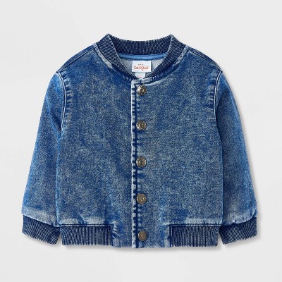 Baby Denim Bomber Jacket - Cat & Jack™ Medium Wash