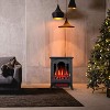 ZAFRO Electric Fireplace Stove, Freestanding Electric Fireplace Heater with Adjustable Flame Brightness, Overheating Protection, 1000W/1500W, - 4 of 4