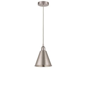 Edison Cone - 1 Light Cord Hung Mini Pendant In Industrial Style-11.75 Inches Tall and 8 Inches Wide - 1 of 1