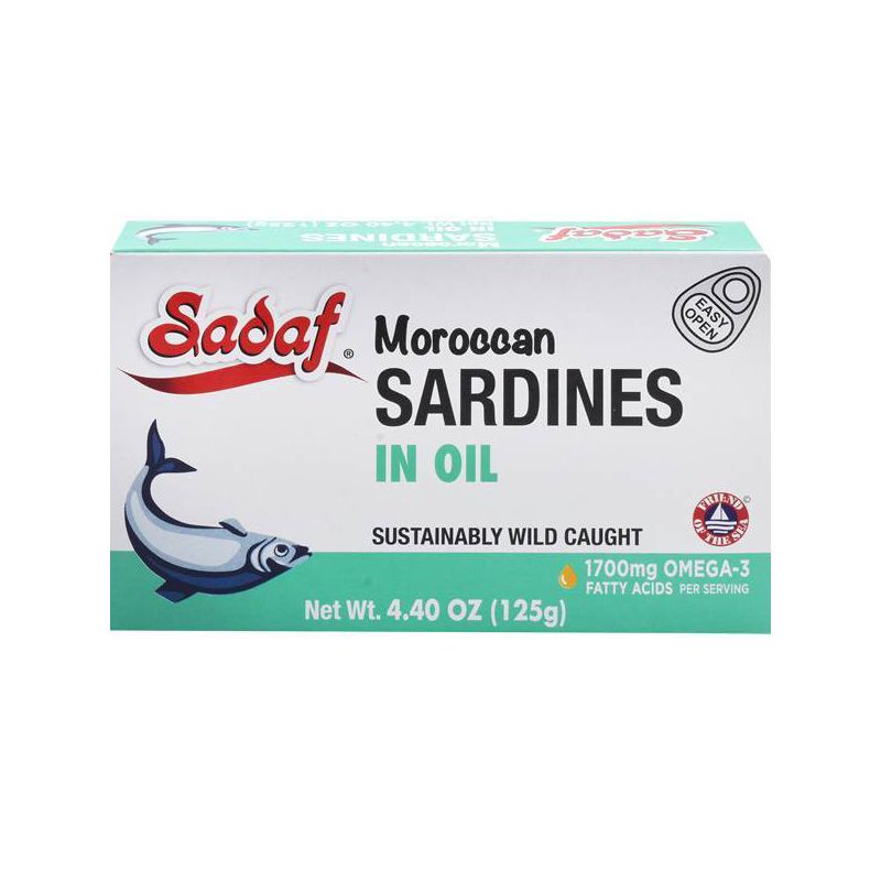 Sadaf Moroccan Sardines in Oil - 4.4oz, 1 of 4