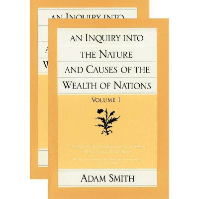 An Inquiry Into the Nature and Causes of the Wealth of Nations (Set) - (Glasgow Edition of the Works of Adam Smith) by  Adam Smith (Paperback)