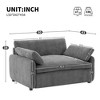 Zeus & Ruta 50"x43" Modern Oversized Chenille Armchair with Upholstered and Pillows, for Living Room, Bedroom, or Apartment - 3 of 4
