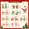 9 Pairs Women Christmas Stud Earrings Set Christmas Earrings for Holiday Decoration - 2 of 4
