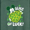 Women's - Disney - Slice Of Luck Lightweight French Terry Wide Neck Long Sleeve Shirt - 2 of 4
