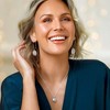 18K Gold Plated Semicircle Earrings | Statement Drop Design for Women - 2 of 4