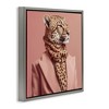 Stupell Industries Fashionable Cheetah Portrait Floating Frame Canvas Art - 2 of 4
