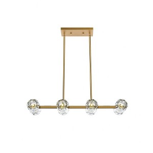 Elegant Lighting Eren 8 - Light Pendant in  Satin Gold - 1 of 4