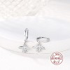 Dainty Dangle Hoop Earrings Set with Butterfly, Bee & Key Charms, 925 Sterling Silver or 18K Gold Plated Huggie Hoops for Women - 4 of 4