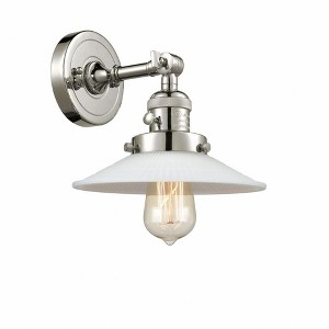 Halophane - 1 Light Wall Sconce In Industrial Style-8 Inches Tall and 8.5 Inches Wide - 1 of 1
