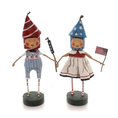 Lori Mitchell 7.25" Lil' Firecrackers July Fourth Partiotic  -  Decorative Figurines