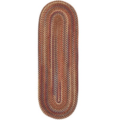 Colonial Mills Cedar Cove - Rust 2 Ft x7 Ft Runner (Oval) Rug Indoor 65% Nylon/35% Polypropylene