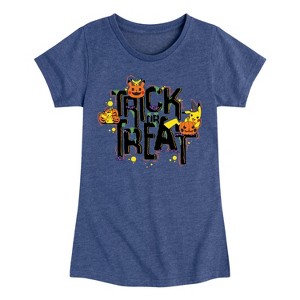 Girls' - Pokémon - Trick or Treat Fitted Short Sleeve Graphic T-Shirt - 1 of 4