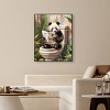 Art Remedy Panda Tropical Bathroom Tropical Bathroom Wall Art Framed - 2 of 4