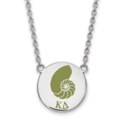 Black Bow Jewelry Sterling Silver Kappa Delta Greek Life Necklace 18 Inch