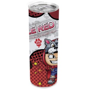 SMASHCRAFT 20 ounce Stainless Steel Double Walled Insulated Travel Tumbler Coffee Mug Cup, Little Red Riding Hood Chibi - 1 of 4