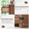 SinCiDo Farmhouse Drawer Dresser for Bedroom, Natural Texture & Metal Handles, Wood Storage Dressers Organizer for Bedroom, Living Room - 3 of 4