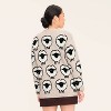 Women's Sheep Print Relaxed Cardigan - Woolrich x Target Taupe - 3 of 4