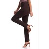Rekucci Women's Secret Figure Pull On Knit Slim Straight Leg Pant with Wide Waist - 2 of 4