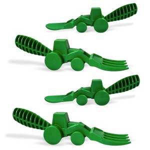 Constructive Eating Set of 2 Tractor Utensils for Kids and Toddlers, 2 Pack - 1 of 4