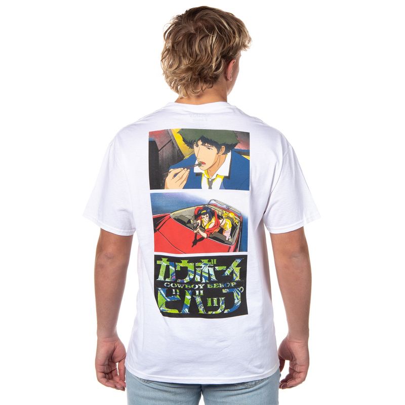 Cowboy Bebop Men's Spike and Faye Panels Graphic T-Shirt Adult, 4 of 5