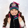 JoJo Siwa Winter Beanie Hat, Scarf, and Kids Gloves Sets, Kids Ages 4-7 (black) - 2 of 2