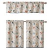 Kate Aurora 3 Piece Cafe Rod Pocket Autumn Country Rooster Kitchen Curtain Tier & Valance Set - 2 of 4