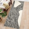 Washable Modern Contemporary Striped Rug Non Slip Low Pile Rug Soft Throw Floor Cover Foldable Indoor Carpet for Living Room Bedroom Playroom Nursery - 4 of 4