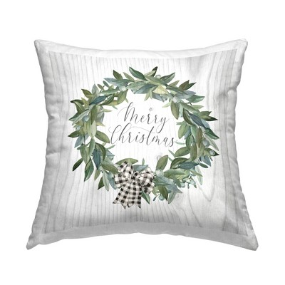 Stupell Industries Merry Christmas Wreath