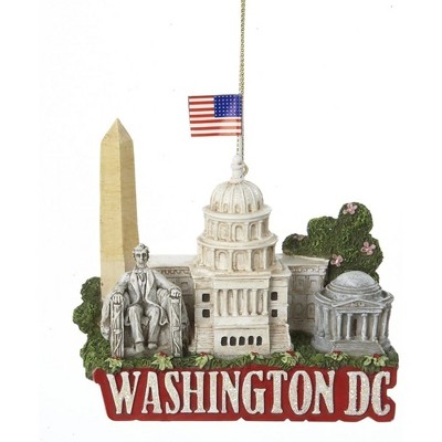Kurt Adler Resin Ornament for Christmas Tree, City Travel Washington DC