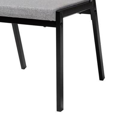 Revelin Industrial Gray Wood and Metal 5-Piece Dining Set