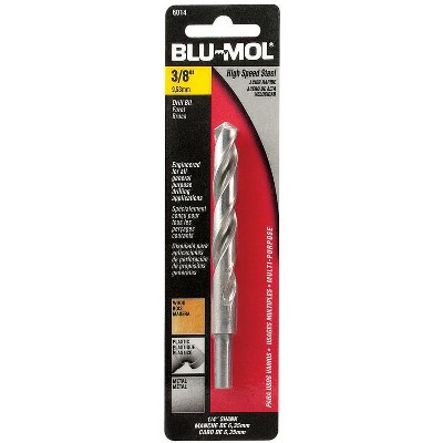 Blu-mol Xtreme 3/8 In. X 5 In. L High Speed Steel Drill Bit Round Shank ...