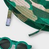 Baby Boys' Camo Sunhat & Sunglasses Set - Cat & Jack™ Green 0-6M - 4 of 4
