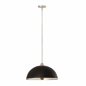 Z-Lite Landry 1 - Light Pendant in  Matte Black/Brushed Nickel - 1 of 3