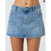Coolmee Women's Jean Skirts Mid Waist Trendy Clothes Denim Mini Skirt - 3 of 4