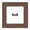 PosterPalooza | 6x6 Wide Barnwood Picture Frame, UV Acrylic, 6 Finishes - Grey, Brown, White, and Black - 2 of 4