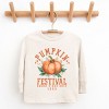 The Juniper Shop Pumpkin Festival Gourd Vibes Youth Long Sleeve Tee - L - Natural - 2 of 4