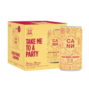 Cann Blood Orange Cardamom 2mg THC Beverages - 4pk/8 fl oz Cans