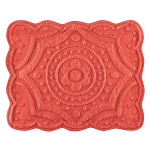 Collections Etc Scalloped  Chenille Sham - 1 of 3
