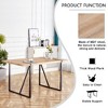 CAVINAS Modern Rustic Industrial Rectangular Dining Table for 4-6, Kitchen Table with 1.5" Thick Tabletop & Metal Legs, Desk for Kitchen Dining Room - 3 of 4