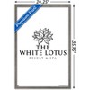 Trends International The White Lotus - Black and White Logo Framed Wall Poster Prints - 3 of 4