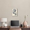 Art Remedy Delicate Blue Flower Minimalistic Botanical and Floral Art Prints Framed - 2 of 4